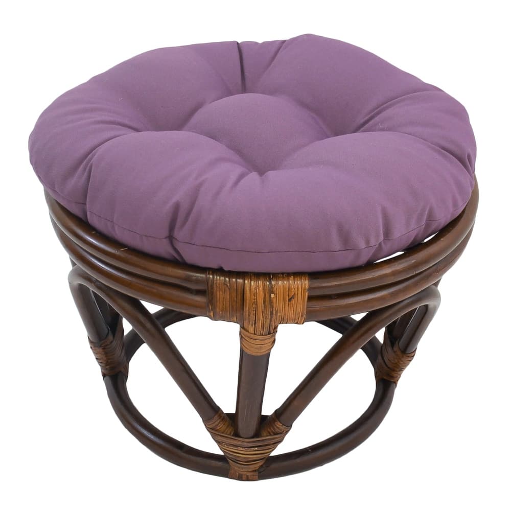 Bali 18-inch Footstool with Twill Cushion