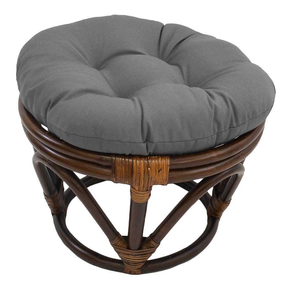 Bali 18-inch Footstool with Twill Cushion