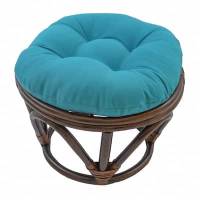 Bali 18-inch Footstool with Twill Cushion