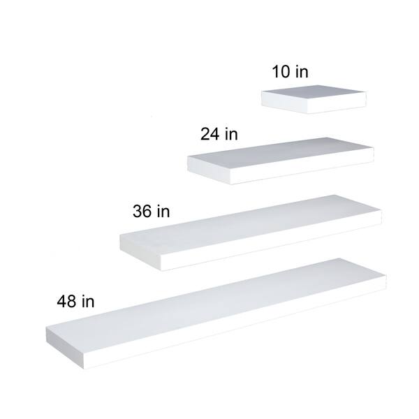 Tampa White Floating Wall Shelf 10 X 10x10 Inch Tampa White Floating Wall Shelf 10