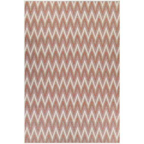 Samantha Zigzag Terra Indoor/Outdoor Area Rug - 2' x 3'7"