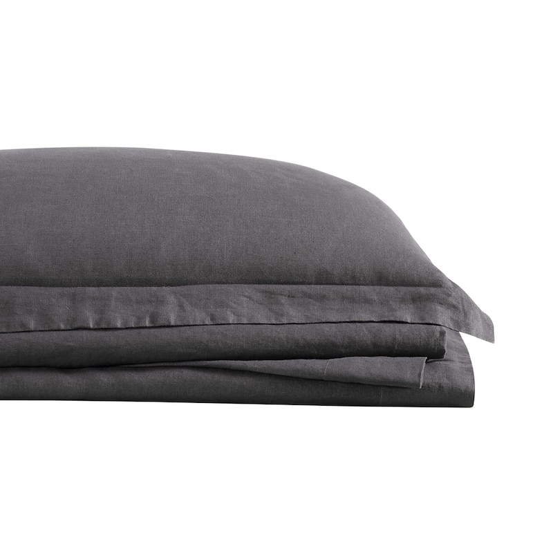 Brooklyn Loom 100% Natural Flax Linen 4-Piece Bed Sheet Set
