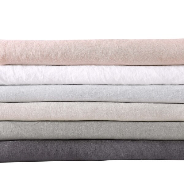 Brooklyn Loom 100% Natural Flax Linen 4 Piece Sheet Set