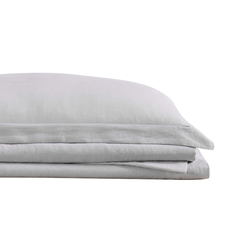 Brooklyn Loom 100% Natural Flax Linen 4-Piece Bed Sheet Set