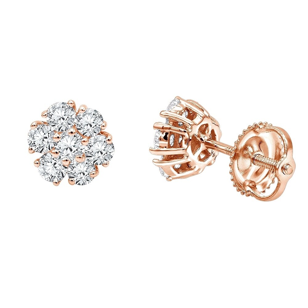 ladies gold stud earrings