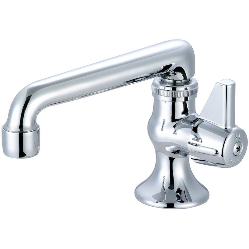 Central Brass Single Handle Bar Faucet, 5" Cast Brass Spout, 0280-AH - CHROME