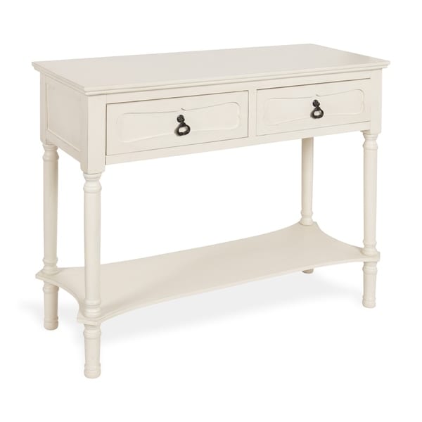 shabby chic console table with drawers