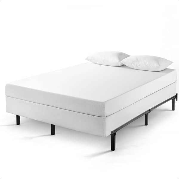 Adjustable 7 Inch Metal Platform Bed Frame Compatible With Full Queen And King Size Crown Comfort On Sale Overstock 21474547