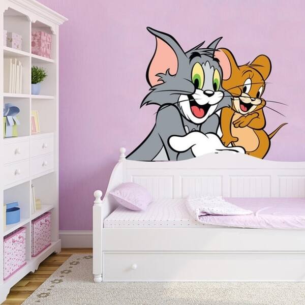 Shop Tom And Jerry Cartoon Full Color Wall Decal Sticker K 1205