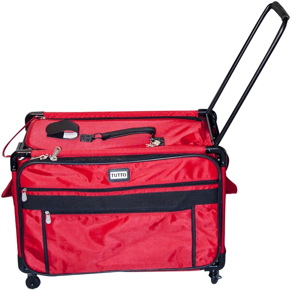 Tutto XXL Machine on Wheels Sewing Machine Case in Red (As Is Item ...
