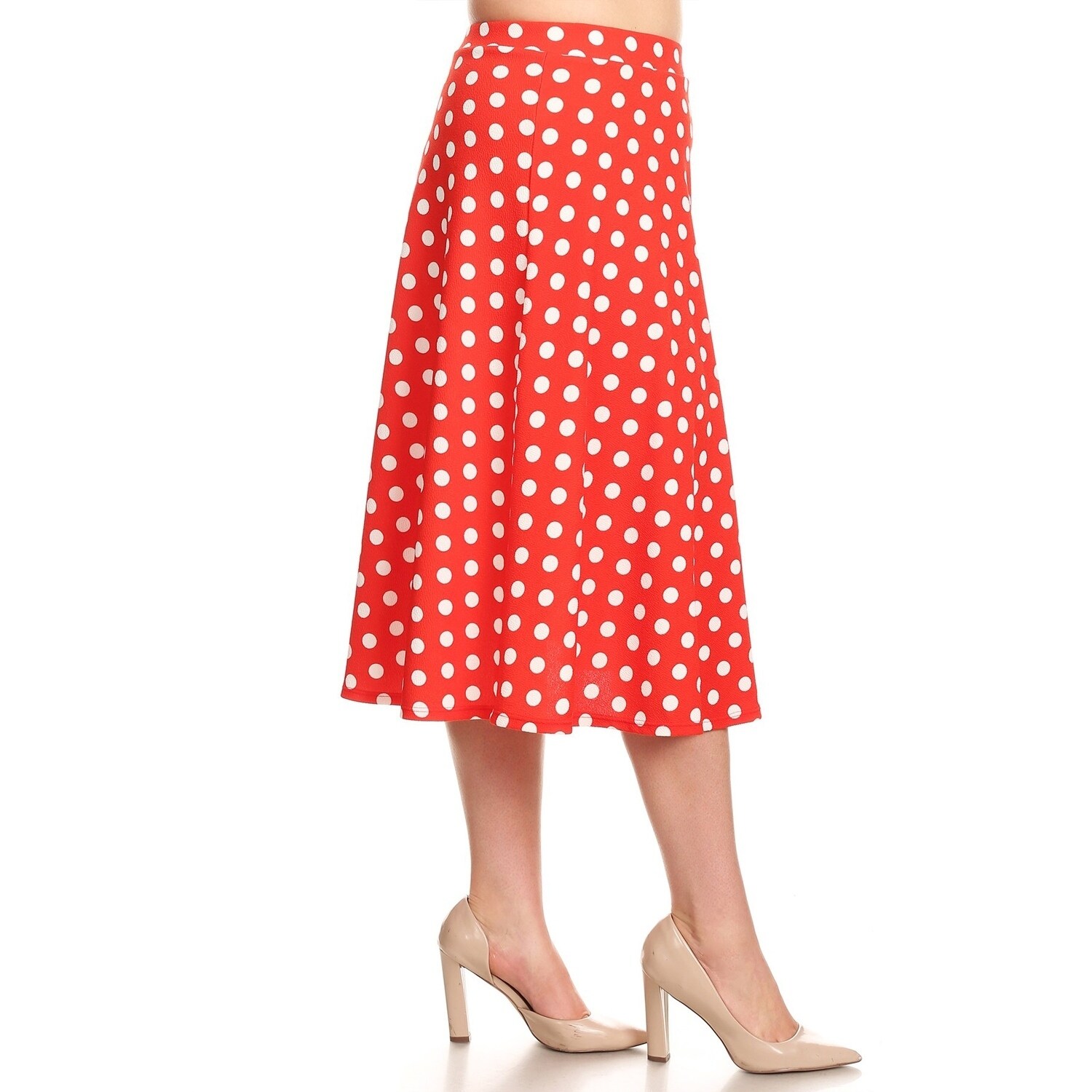 red polka dot skirt 5xl