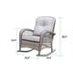 Corvus Salerno Outdoor Wicker Rocking Chair with Cushions - Thumbnail 6