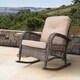 Corvus Salerno Outdoor Wicker Rocking Chair with Cushions - Thumbnail 0