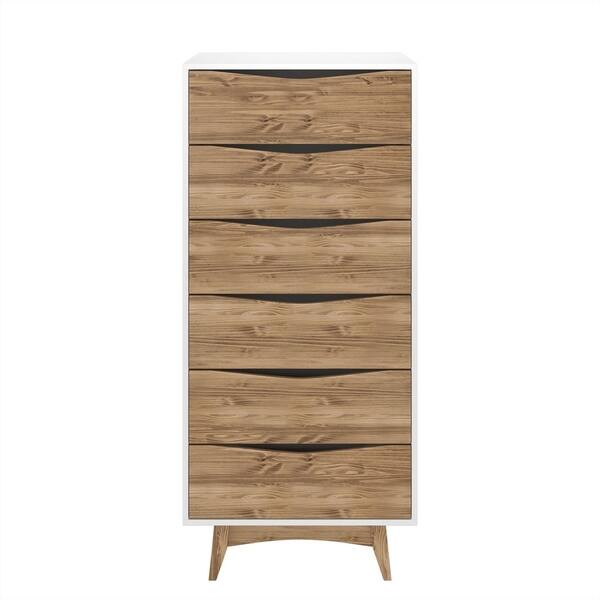 Shop Modern Rustic 6 Drawer Hamilton 53 54 Inch Tall Dresser