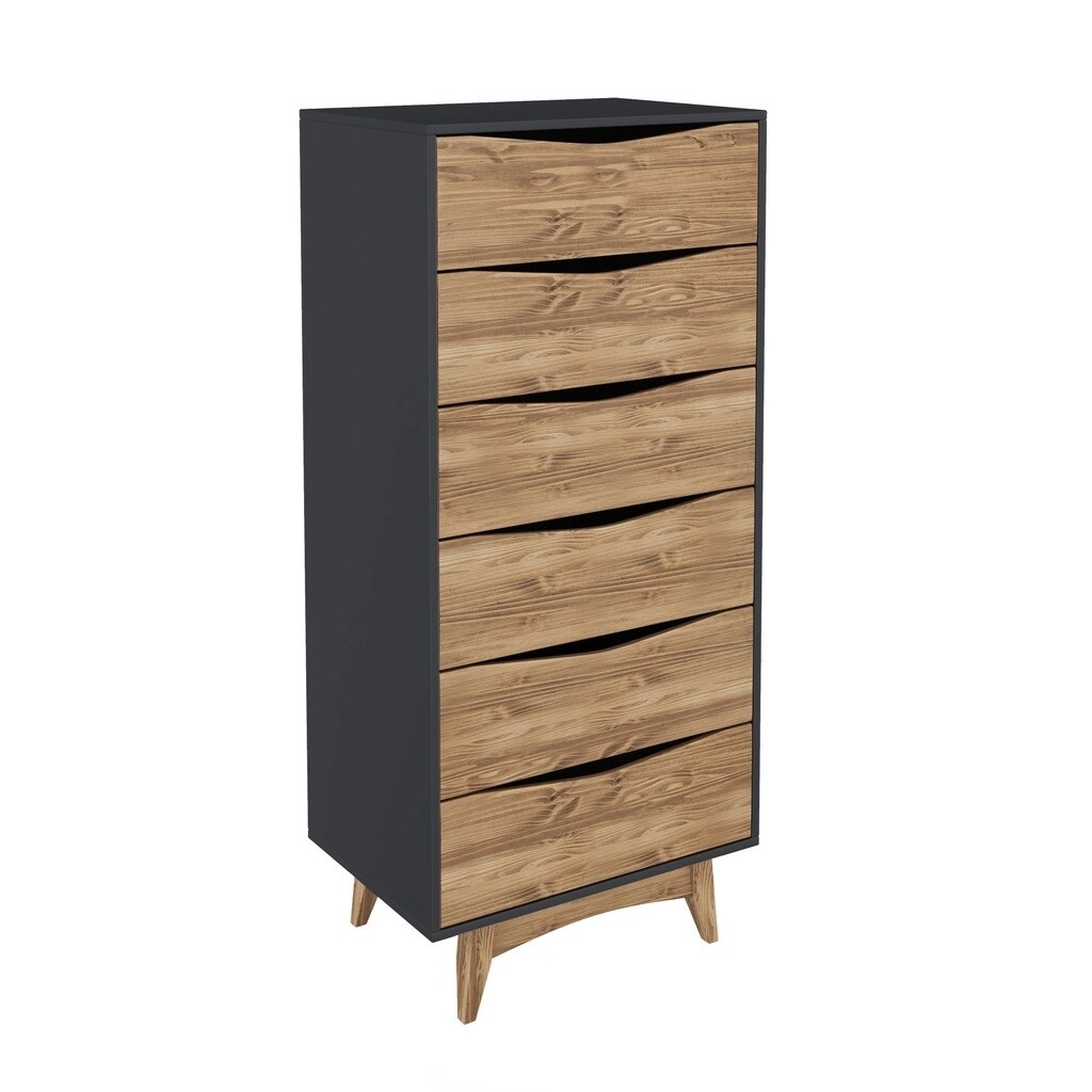 Shop Modern Rustic 6 Drawer Hamilton 53 54 Inch Tall Dresser