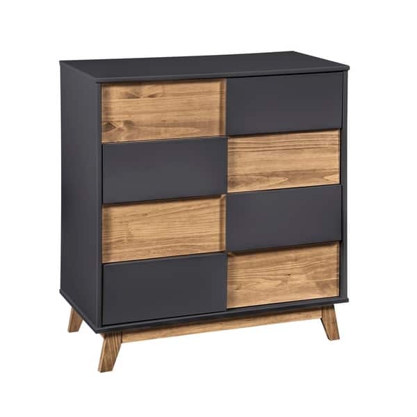 Shop Mid Century Rustic Modern 4 Drawer Livonia 31 49 Inch Wide