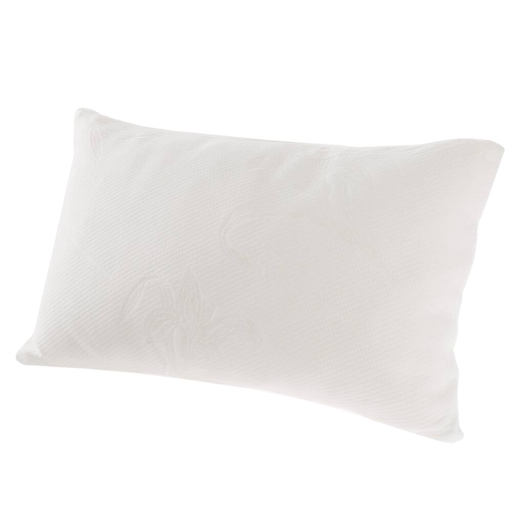 Toddler Pillow- Shredded Memory Foam Pillow- Medium Firm, 21 Inches x 14 Inches by Everyday Home