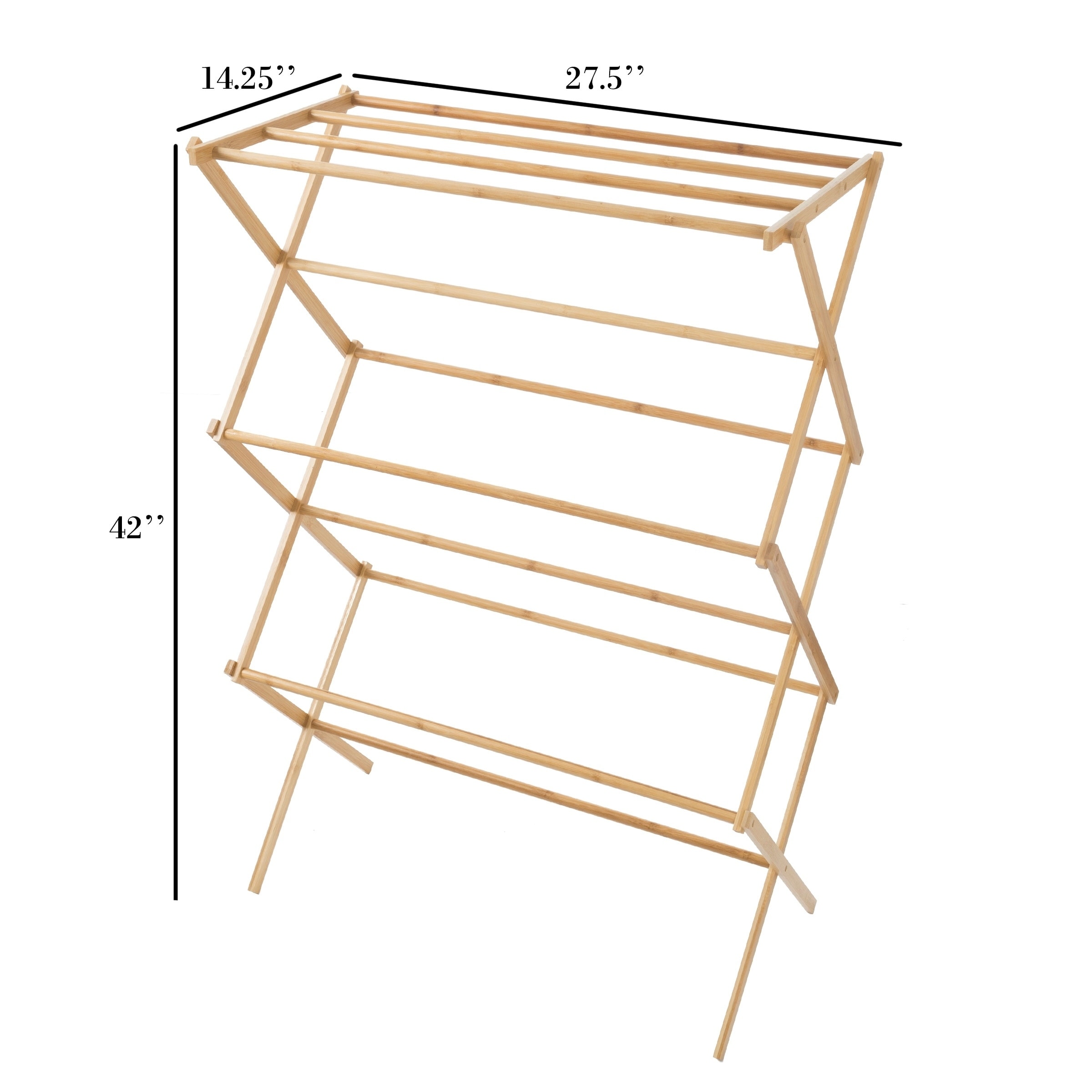 Bamboo Clothes Drying Rack Collapsible And Compact Lavish Bamboo Clothes Drying Rack