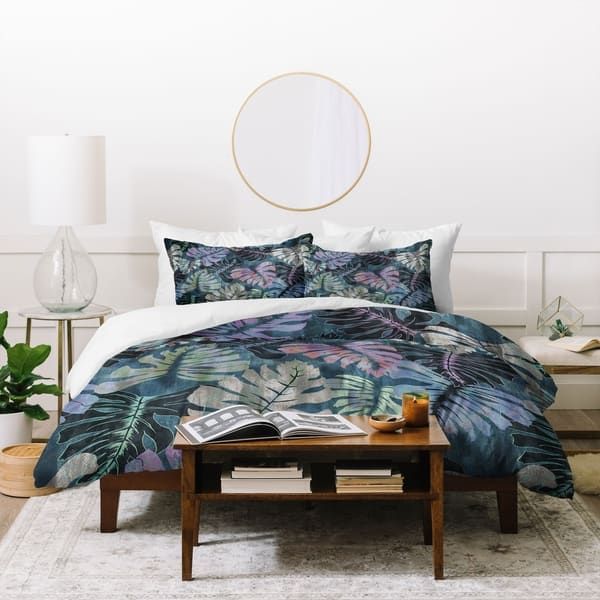 slide 2 of 4, Schatzi Brown Phoenix Tropical Juniper Duvet Cover Set