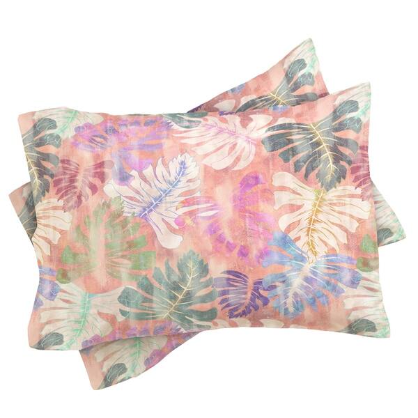 Shop Schatzi Brown Phoenix Tropical Peach Duvet Cover Set On