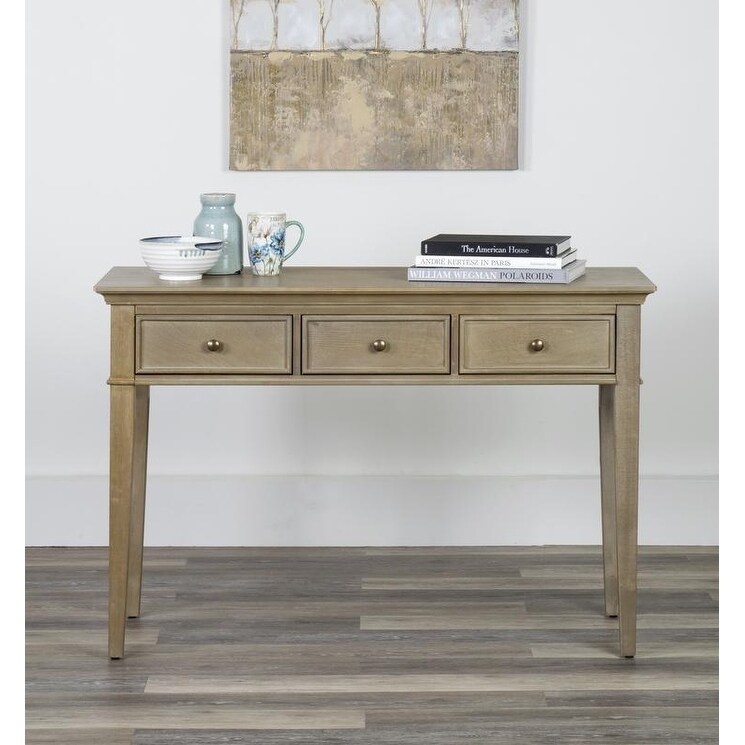 East at Main s Allie Console Table with Storage (Slate)