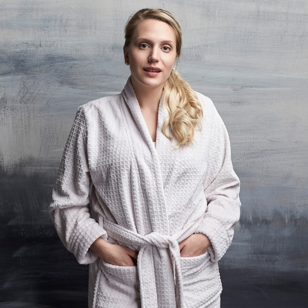 Plush Waffle Robe with Pockets