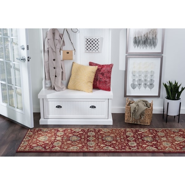Alise Rugs Soho Transitional Border Runner Rug - 2'3 x 7'3