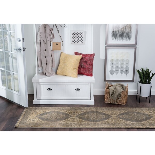 Alise Rugs Soho Transitional Border Runner Rug - 2'3 x 7'3