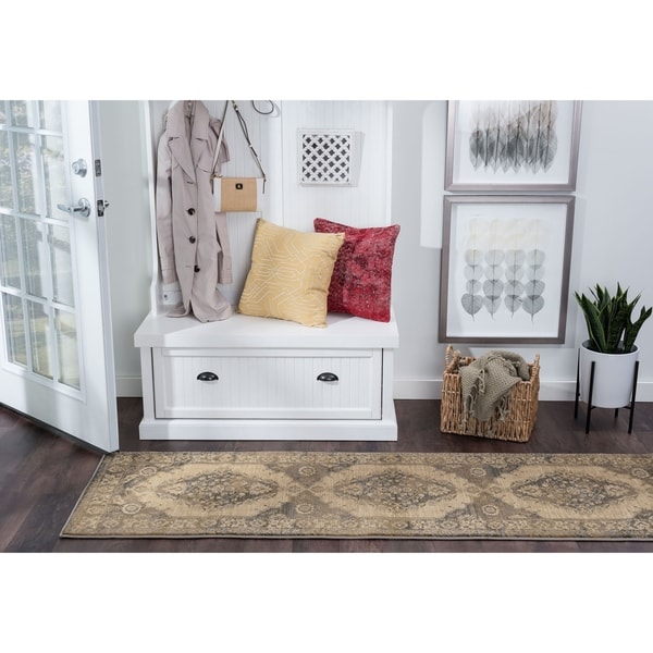 Alise Rugs Soho Transitional Border Runner Rug - 2'3 x 7'3