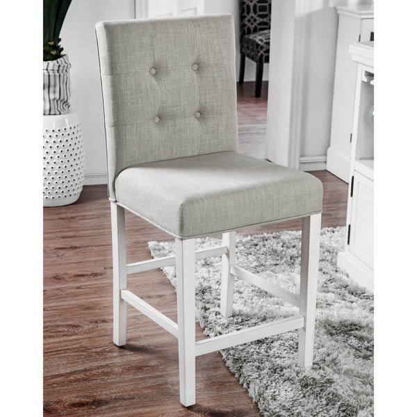 Furniture Of America Tia Antique White Nailhead Counter Height Furniture Of America Tia Antique White Nailhead Counter Height Chairs Set 2