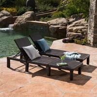 Jamaica Outdoor Chaise Lounge (Set of 2) by Christopher Knight Home
