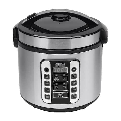 Aroma 20-cup Digital Cool-touch Rice Cooker / Food Steamer