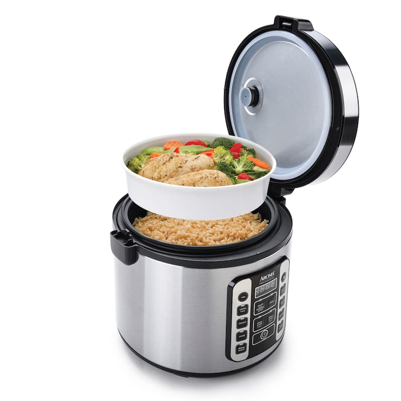 Aroma 20-cup Digital Cool-touch Rice Cooker / Food Steamer