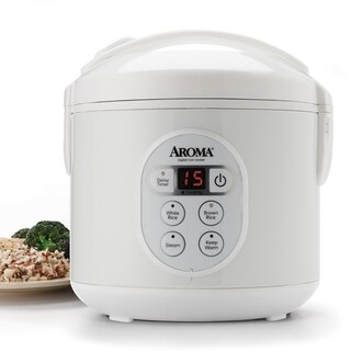 Aroma ARC-914D 4-Cup Cool-Touch Rice Cooker, White