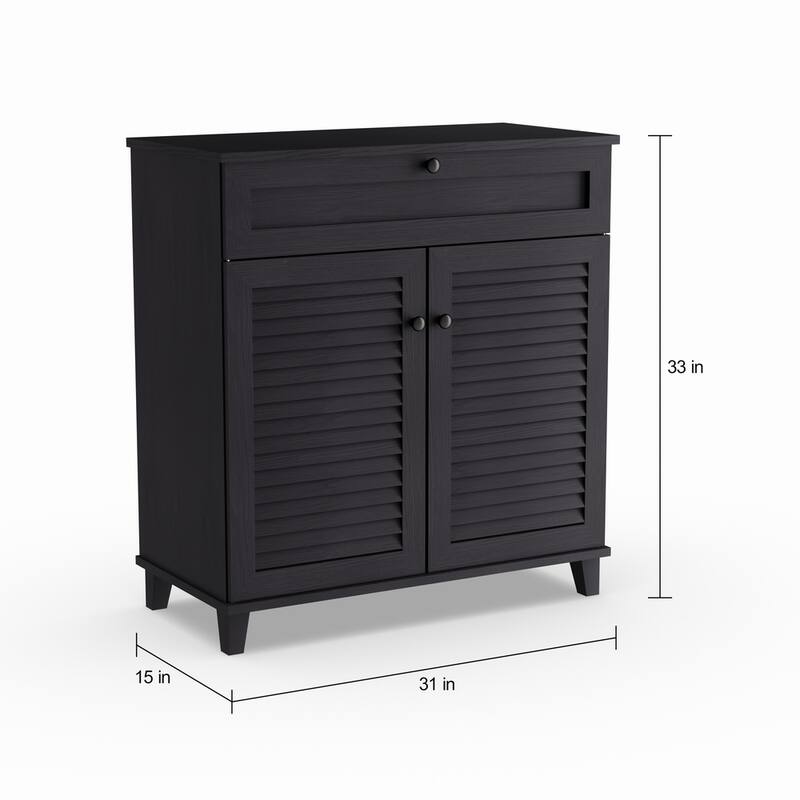 Porch & Den Rocheblave Espresso Wood Multi-use Cabinet with Drawer