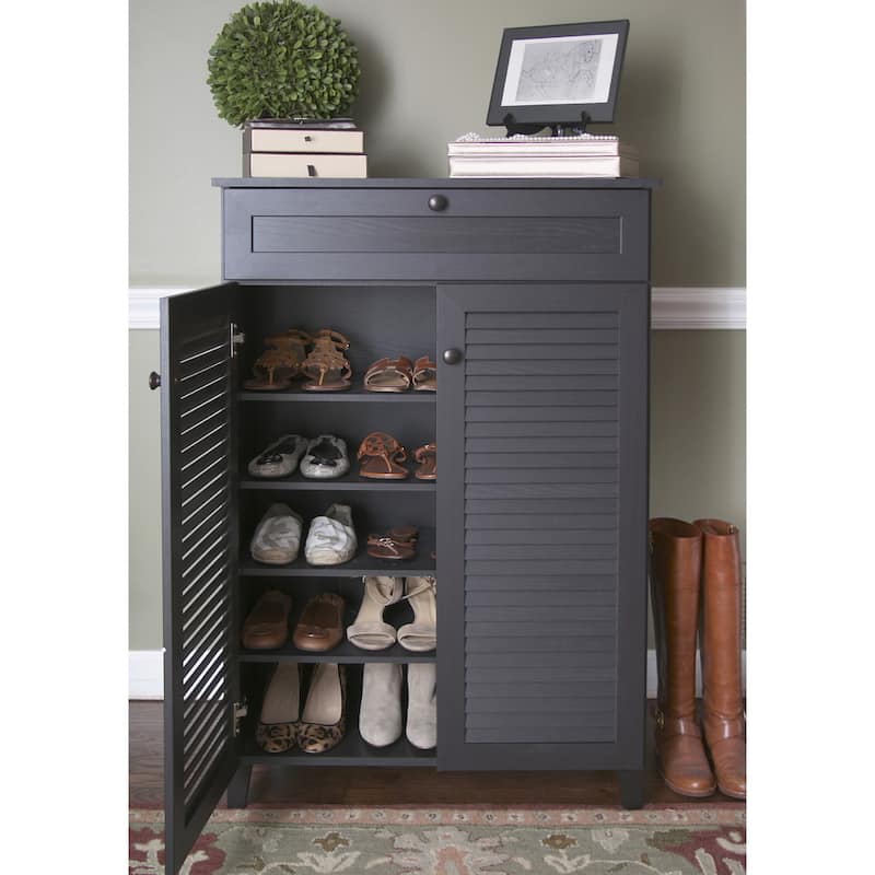 Porch & Den Rocheblave Espresso Wood Tall Multi-use Cabinet