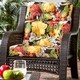 preview thumbnail 1 of 12, San Elijo Tropical Pattern Outdoor High-back Chair Cushion by Havenside Home - 22w x 44l