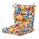 preview thumbnail 3 of 12, San Elijo Tropical Pattern Outdoor High-back Chair Cushion by Havenside Home - 22w x 44l