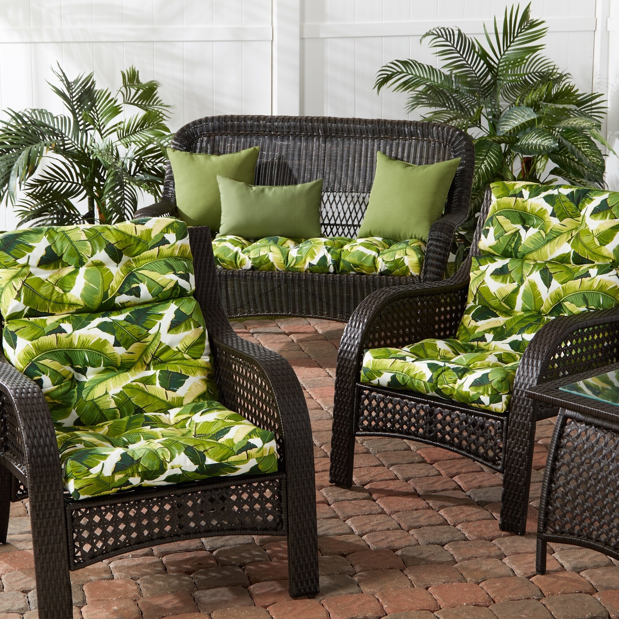 palm tree patio chair cushions