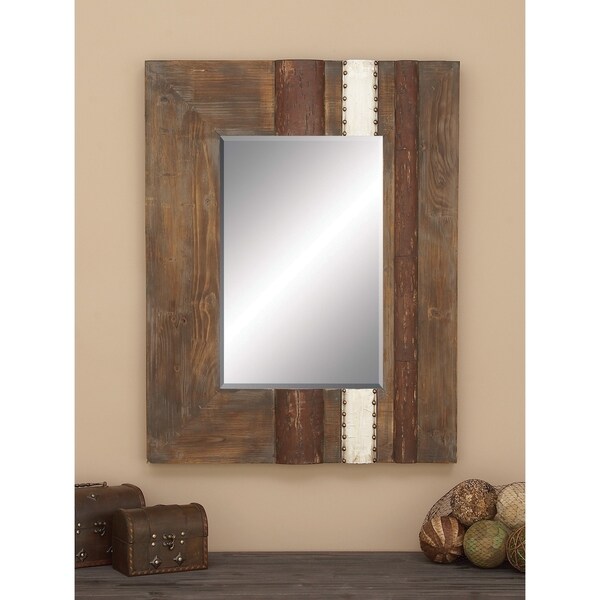 Carbon Loft Sax Rustic Wall Mirror