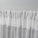preview thumbnail 26 of 28, Porch & Den Ocean Stripe Sheer Curtain Panel Pair with Rod Pocket