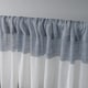 preview thumbnail 15 of 28, Porch & Den Ocean Stripe Sheer Curtain Panel Pair with Rod Pocket