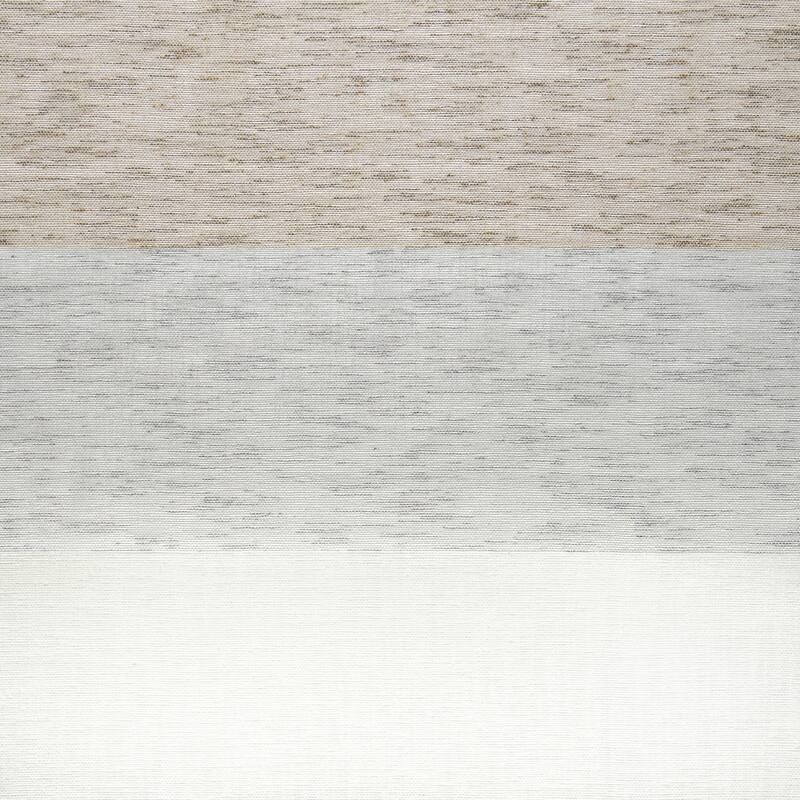 Porch & Den Ocean Stripe Sheer Curtain Panel Pair with Rod Pocket