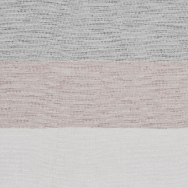 Porch & Den Ocean Stripe Sheer Curtain Panel Pair with Rod Pocket