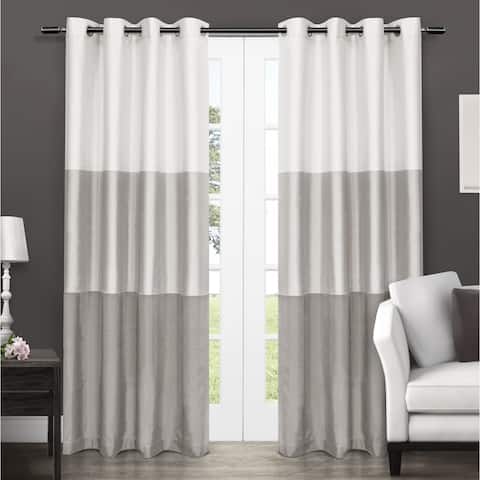 Porch & Den Ocean Striped Window Curtain Panel Pair with Grommet Top