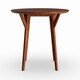 Carson Carrington Kaskinen Round Dark Sienna Brown Small Space Dining Table - Thumbnail 2