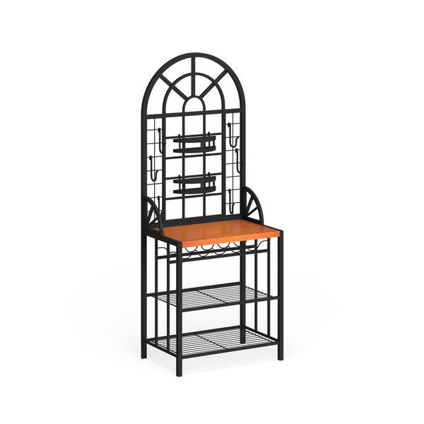 Shop Copper Grove Docherty Black Wood Dome Baker S Rack On Sale Overstock 21490631