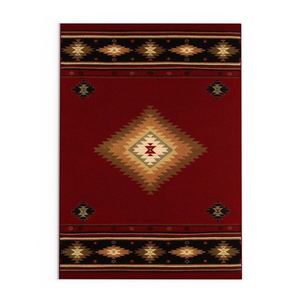 Pine Canopy Allegheny Multicolored Southwestern Area Rug - 5'3" x 7'6"