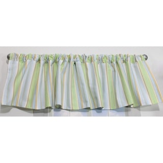 Blue Stripe Window Valance