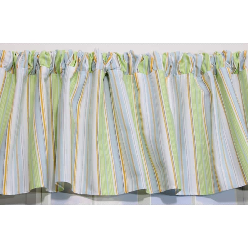 Blue Stripe Window Valance